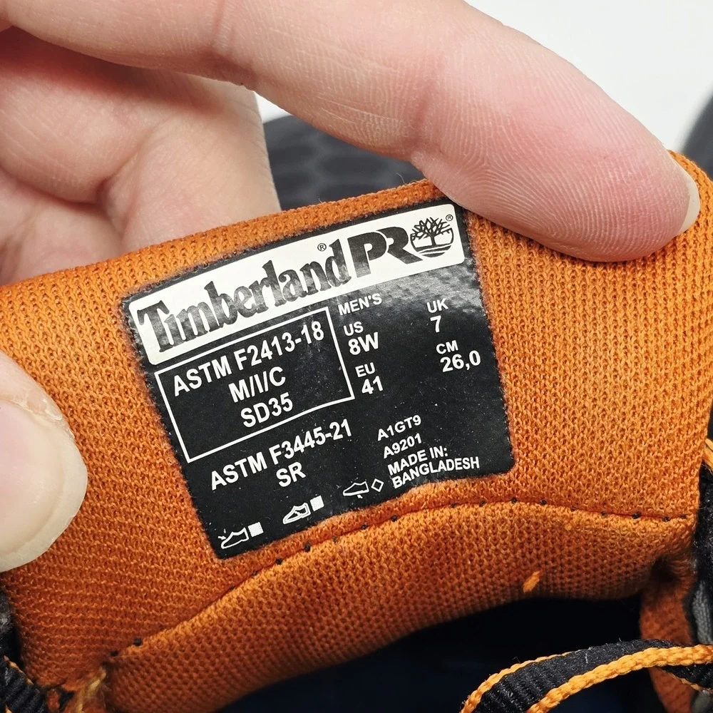 Timberland Shoes Mens 8 W Pro Powertrain Sport Alloy Toe Work Sneaker Safety